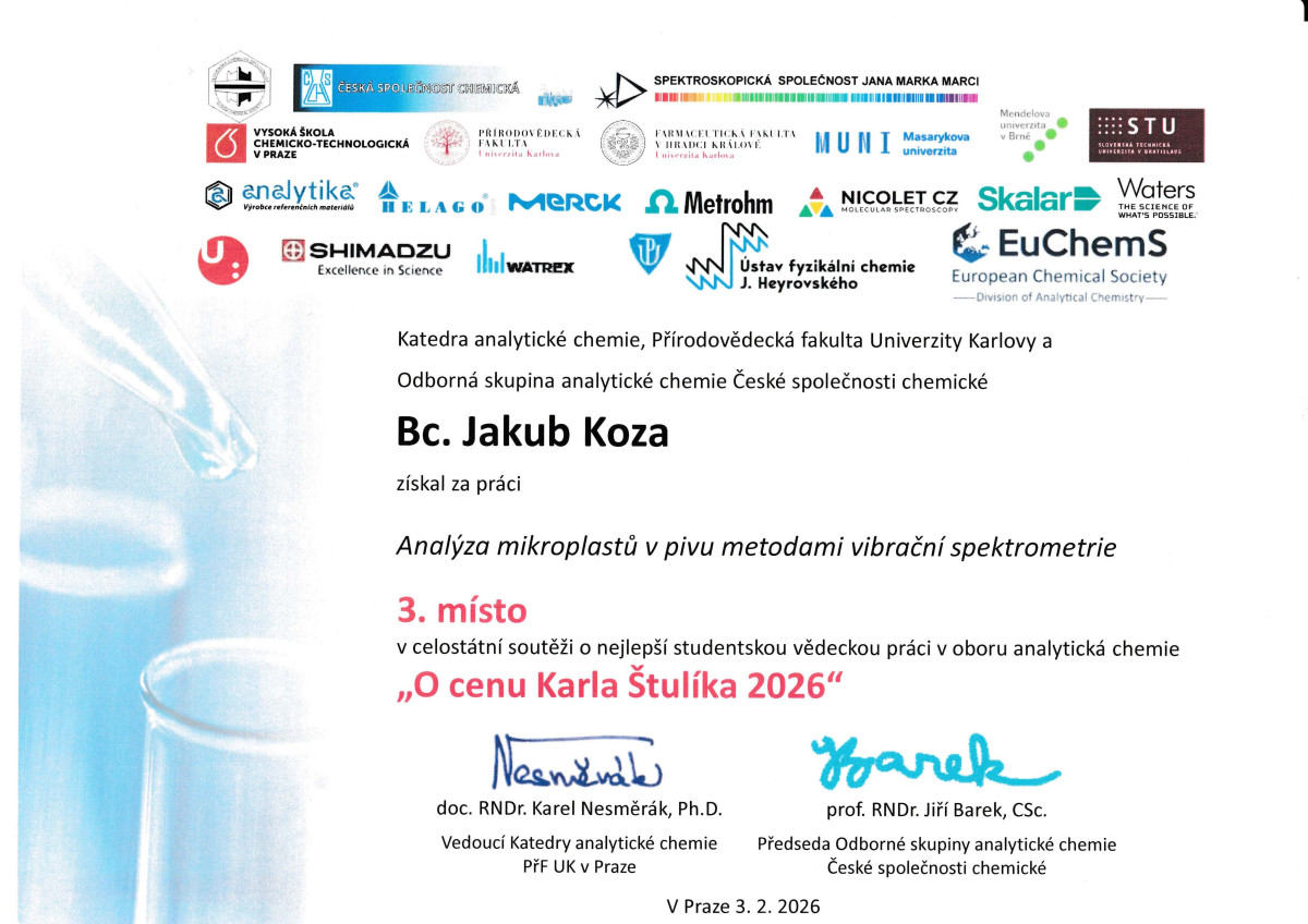 Úspěch našich studentů v soutěži O cenu Karla Štulíka